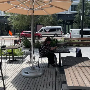 Outside seating