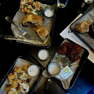 Overall 5/5 stars. Loaded tots also in the mix and the OG burger.