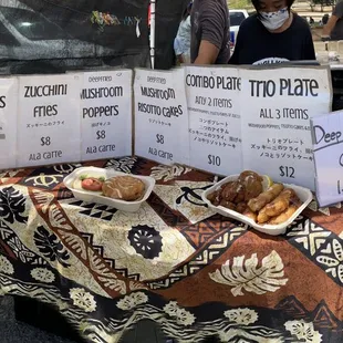 Menu (as of July 2021)