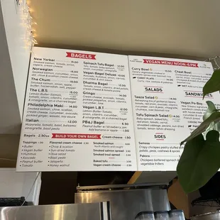 Their menu as of August 4th, 2024