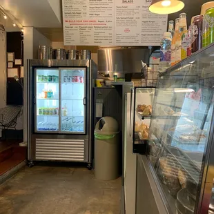 the inside of a restaurant