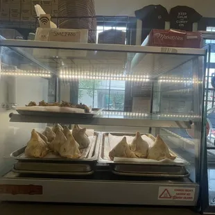 Hot and ready samosas + pakora