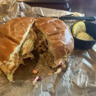 Pulled pork sandwich