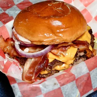 Big Time Burger with bacon