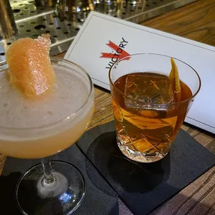 London Calling and Bourbon Old Fashioned