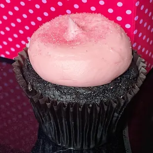 Pink Chocolate Cupcake