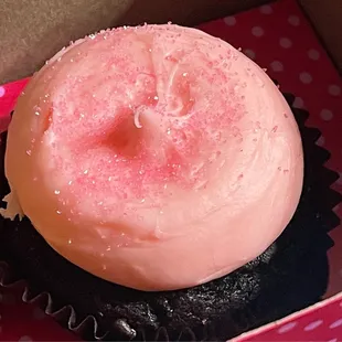 Pink Chocolate Cupcake