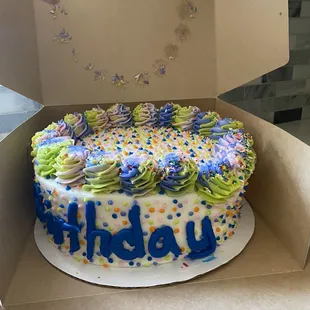 Before the cake had completely fell apart
