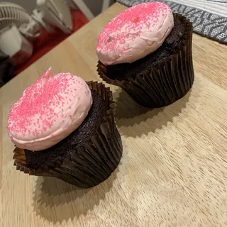Pink Chocolate Cupcake