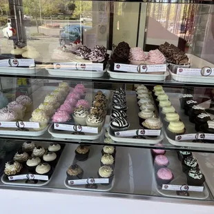 Small cakes waiting to be purchased...