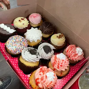 12 dozen assorted for an adult birthday celebration.