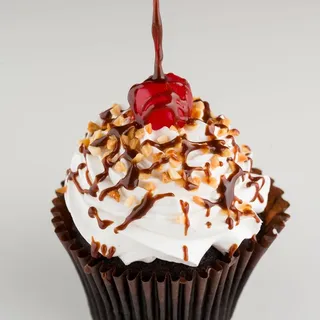 Hot Fudge Sundae Cupcake