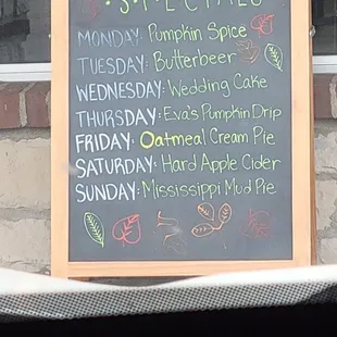 Specials for November