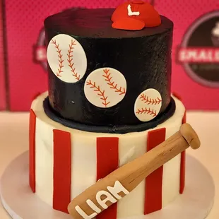  a baseball themed cake