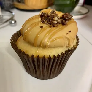 Salted caramel cupcake