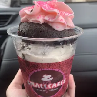 Pink Chocolate Cupcake