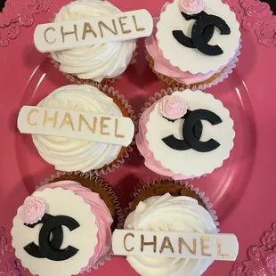 Custom Chanel Birthday Cupcake