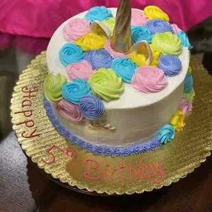 Celebrating birthday during times of social distancing... Thanks Smallcakes for getting the cake done for us!!