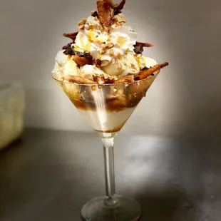 Desserts are scrumptious at Small&apos;s! This is the Smokehouse sundae