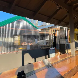 sushi and sashimi, outside