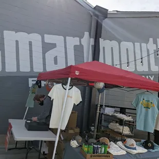 Merch tent