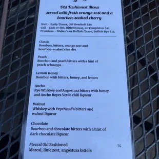 cocktail menu side 1