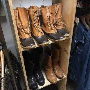 Old school Bean Boots! My favorite and they wear like iron!