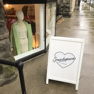 Look for this sidewalk sign!