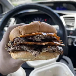 fried-cheese burger