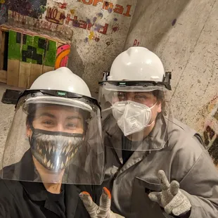 My partner and I about to DESTROY some bottles