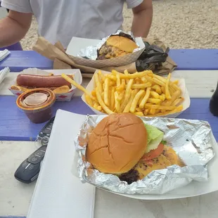 The food is amazing the burgers are made once you order and it&apos;s amazing.  I definitely recommend!