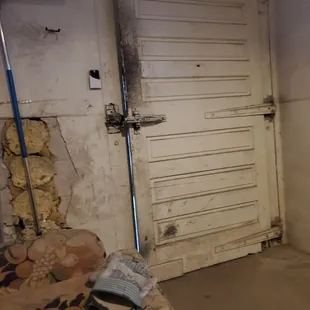 Door of room after it is closed