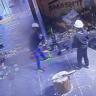 Still photo of the action.