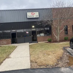 SmashLab front entrance signage, 02/2024