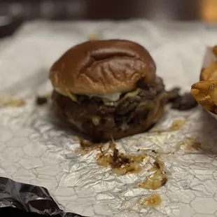 Smashed Truffle Burger