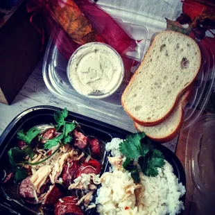 Creole Gumbo w/French Bread &amp; Dip