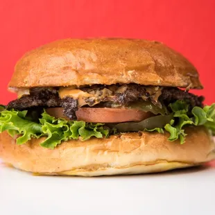 Single smashed burger