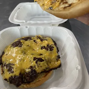 Single patty onion smash