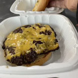 Single smash 7$. Can't see how people finish a double. Big beef patty