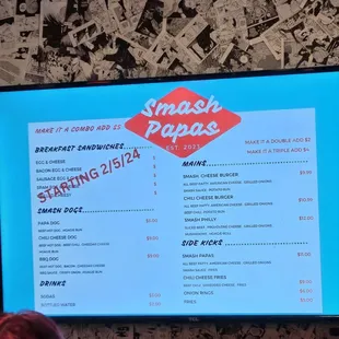 Feb. 2024 menu. that&apos;s it!