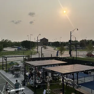 View from rooftop area