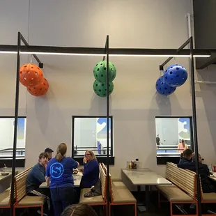 Booths by the Pickleball courts