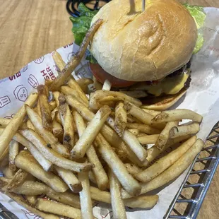 Classic Smash Burger and smash fries