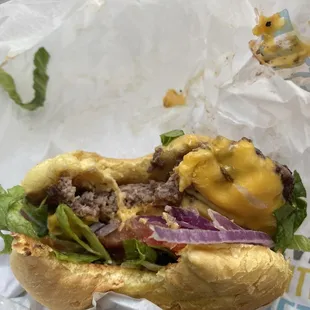 Cheese Classic Smash Mouth Burger