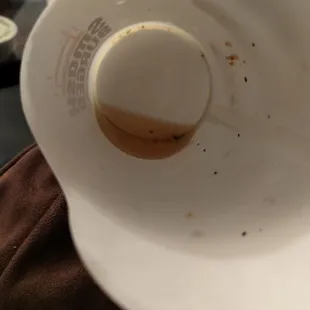 Oil at the bottom of my smashed tots cup