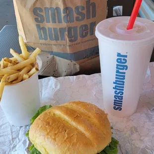 Classic Smashburger combo.