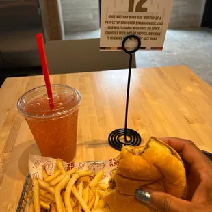 Kids burgers are free on Wednesday with a regular entree purchase. I paid for my kid&apos;s burger meal.