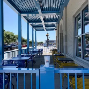 Sunny day is perfect for patio day