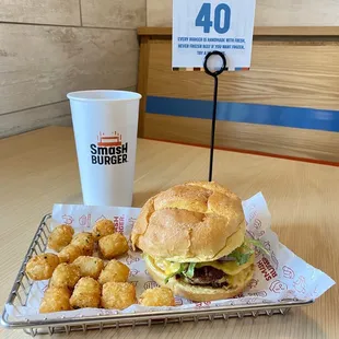 SMASH TOTS  + SMASH BURGER