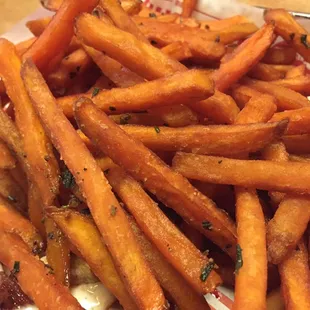 Sweet potato smash fries